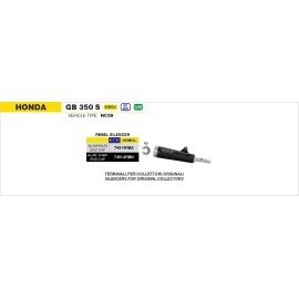 ESCAPE ARROW HONDA GB350S E5+ 2025 REBEL NICHROM EXHAUST