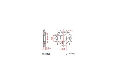 Piñones y Cadenas JT Sprockets PIÑON JT 1401-16 | REBESA.COM
