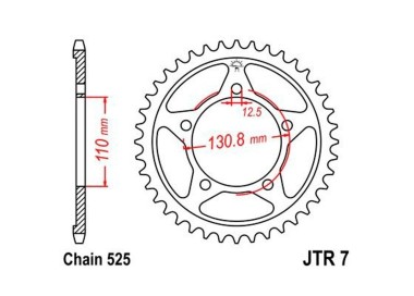 Piñones y Cadenas JT Sprockets CORONA JT 7-46 | REBESA.COM