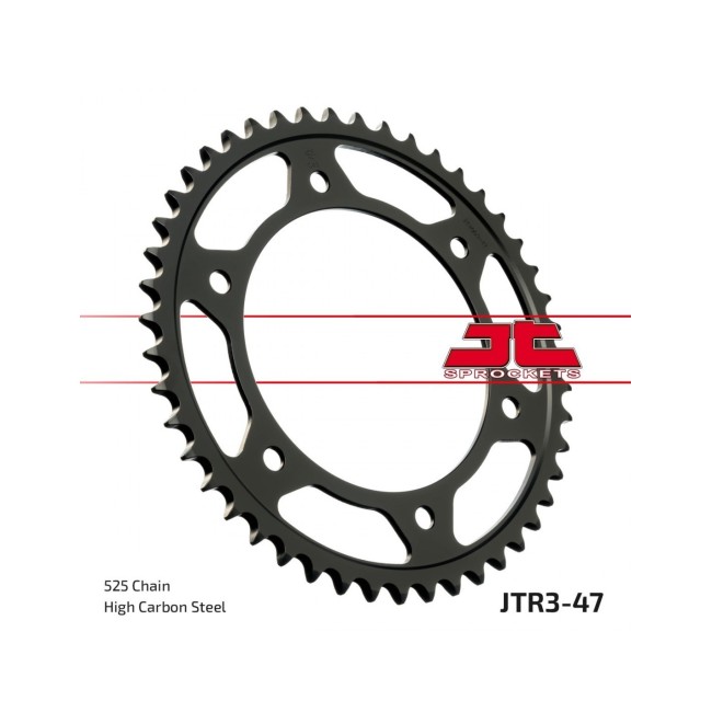 Piñones y Cadenas JT Sprockets CORONA JT 3-47 NEGRA | REBESA.COM