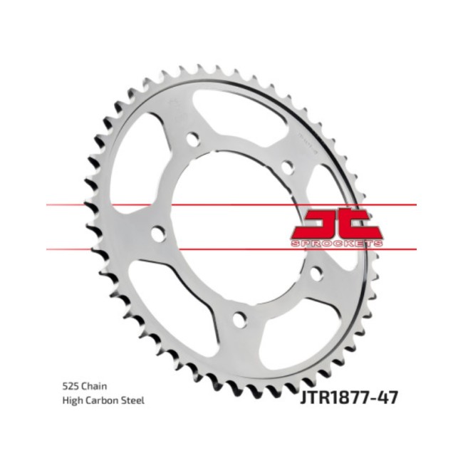 Piñones y Cadenas JT Sprockets CORONA JT 1877-47 | REBESA.COM Piñones y Cadenas JT Sprockets CORONA JT 1877-47 | REBESA.COM