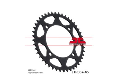Piñones y Cadenas JT Sprockets CORONA JT 857-45 NEGRA | REBESA.COM
