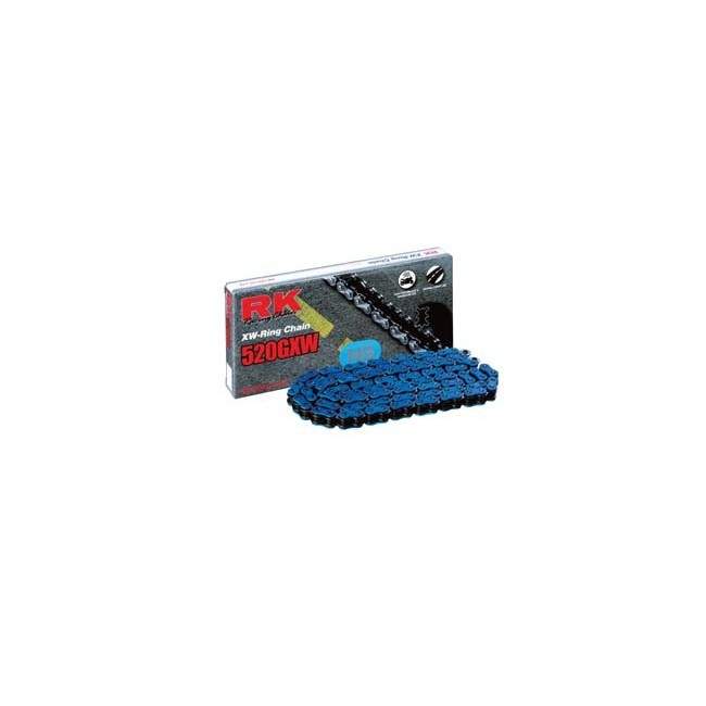 Cadena RK CADENA RK 520 GXW 120P AZUL para moto | REBESA.COM Cadena RK CADENA RK 520 GXW 120P AZUL para moto | REBESA.COM