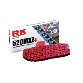 Cadena RK CADENA RK NR 520 MXZ4 120P ROJA para moto | REBESA.COM