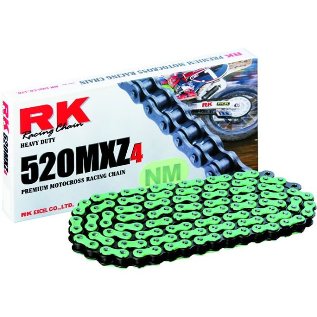 Cadena RK CADENA RK NM 520 MXZ4 120P VERDE para moto | REBESA.COM