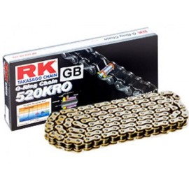 Cadena RK CADENA RK 520 KRO 120P ORO para moto | REBESA.COM