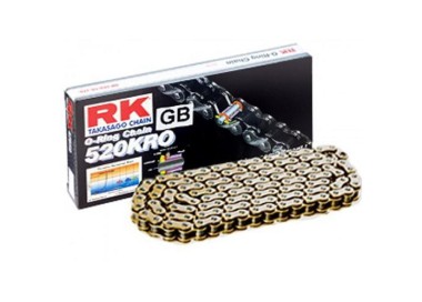 Cadena RK CADENA RK 520 KRO 120P ORO para moto | REBESA.COM