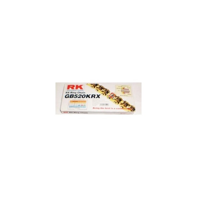 Cadena RK CADENA RK 520 KRX 120P ORO para moto | REBESA.COM