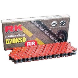 Cadena RK CADENA RK 520 XSO 120P ROJA para moto | REBESA.COM