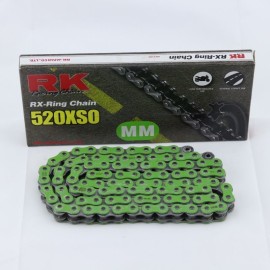 Cadena RK CADENA RK MM 520 XSO 120P VERDE para moto | REBESA.COM