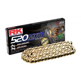Cadena RK CADENA RK GB 520MXU 120P ORO CL para moto | REBESA.COM