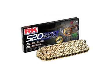 Corrente RK CORRENTE GB 520MXU 120P ORO CL para moto | REBESA.COM