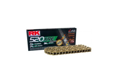 Cadena RK CADENA RK 520 XRE 114P CLF ORO para moto | REBESA.COM