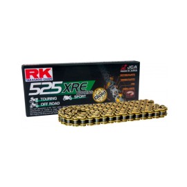 Cadena RK CADENA RK 525 XRE 118P CLF ORO para moto | REBESA.COM