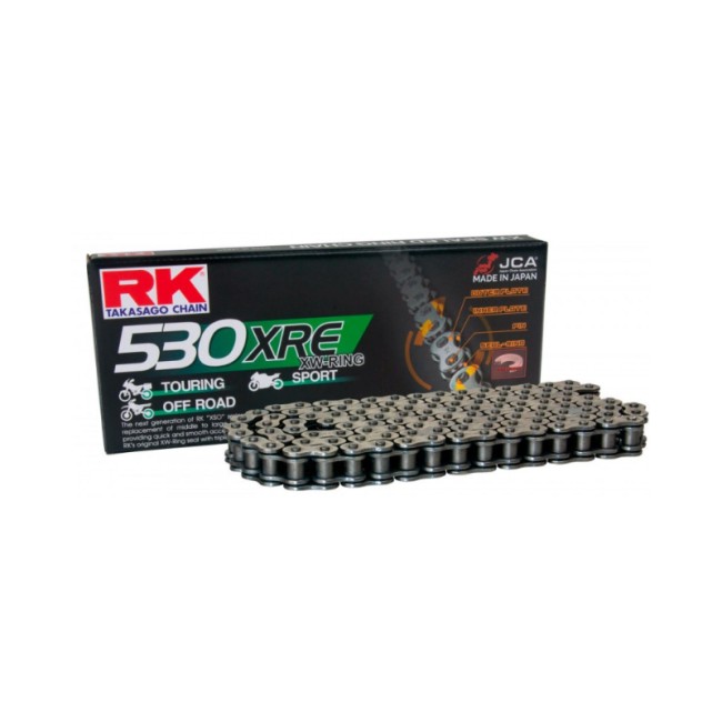 Corrente RK CORRENTE RK 530 XRE 114P CLF CLASSIC STEEL para moto | REBESA.COM