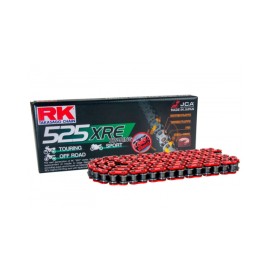Cadena RK CADENA RK 525 XRE 124P CLF ROJA para moto | REBESA.COM