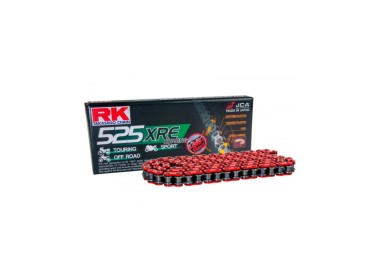 Cadena RK CADENA RK 525 XRE 124P CLF ROJA para moto | REBESA.COM