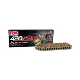 Cadena RK CADENA RK 420 MXZ4 120P CL ORO para moto | REBESA.COM