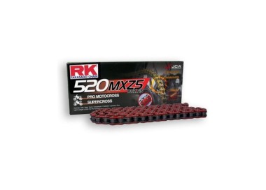 Cadena RK CADENA RK 520 MXZ5 120P CL ROJO para moto | REBESA.COM