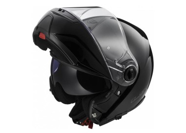 CASCO LS2 FF325 STROBE NEGRO BRILLO para moto | REBESA.COM