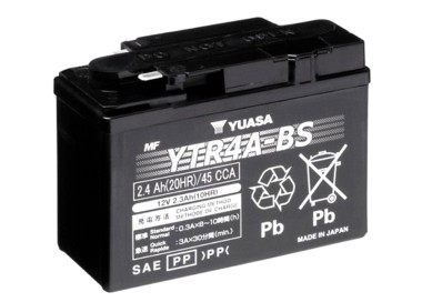 Batería para motocicleta Yuasa MF 2,4Ah 45A CP YTR4A-BS