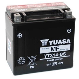 Batería para motocicleta Yuasa MF 12,6Ah 200A CP YTX14-BS