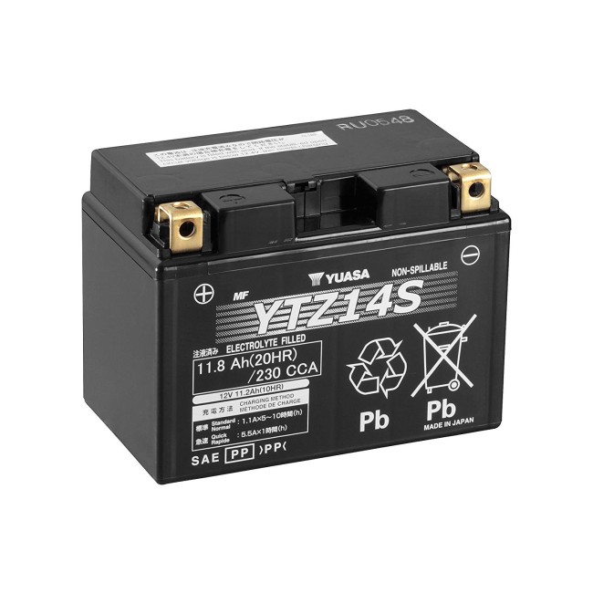 Batería para motocicleta Yuasa MF 11,8Ah 230A WC YTZ14S
