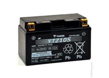 Batería para motocicleta Yuasa MF 9,1Ah 190A WC YTZ10S