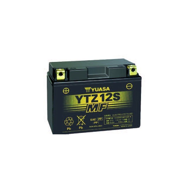 Batería para motocicleta Yuasa MF 9,5Ah 120A WC YT9B Batería para motocicleta Yuasa MF 9,5Ah 120A WC YT9B