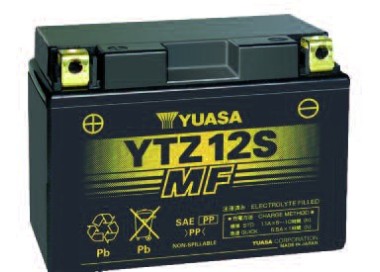 Batería para motocicleta Yuasa MF 9,5Ah 120A WC YT9B