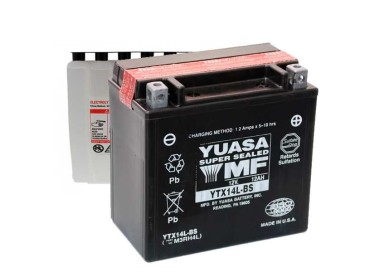 Batería para motocicleta Yuasa MF 12,6Ah 200A CP YTX14L-BS
