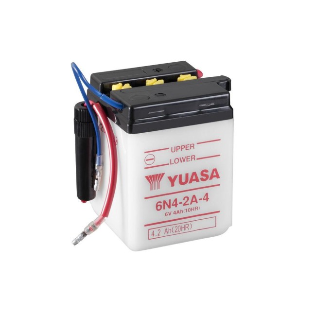 Batería para motocicleta Yuasa Conventional 4,2Ah *A DC 6N4-2A-4 Batería para motocicleta Yuasa Conventional 4,2Ah *A DC 6N4-2A-4