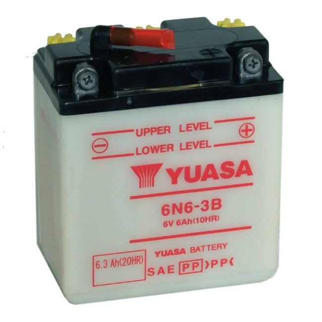 Batería para motocicleta Yuasa Conventional 6,3Ah *A DC 6N6-3B