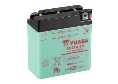Batería para motocicleta Yuasa Conventional 11,6Ah *A DC 6N11A-1B