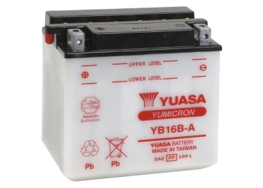 Batería para motocicleta Yuasa Yumicon 16,8Ah 207A DC YB16B-A