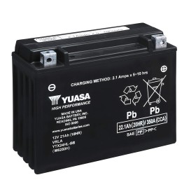Batería para motocicleta Yuasa MF 22,1Ah 350A CP YTX24HL-BS