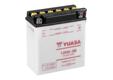 Batería para motocicleta Yuasa Conventional 5,3Ah 35A CP 12N5-3B