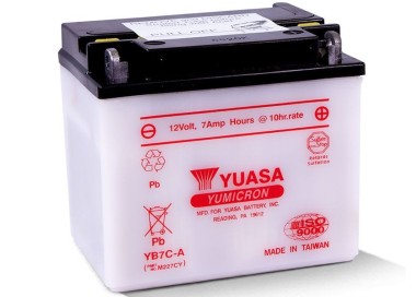 Batería para motocicleta Yuasa Yumicon 7,4Ah 75A CP YB7C-A