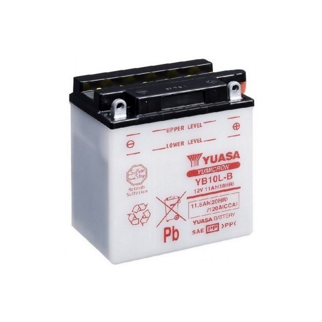 Batería para motocicleta Yuasa Yumicon 11,6Ah 120A CP YB10L-B Batería para motocicleta Yuasa Yumicon 11,6Ah 120A CP YB10L-B