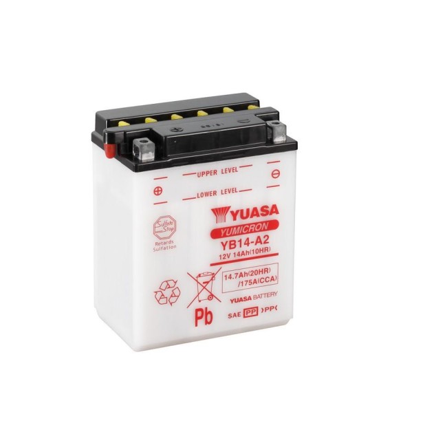 Batería para motocicleta Yuasa Yumicon 14,7Ah 175A CP YB14-A2