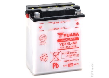 Batería para motocicleta Yuasa Yumicon 14,7Ah 190A DC YB14L-A
