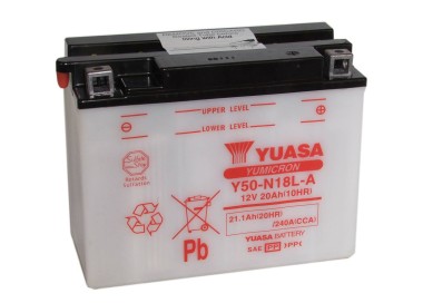 Batería para motocicleta Yuasa Yumicon 21,1Ah 240A CP Y50-N18L-A