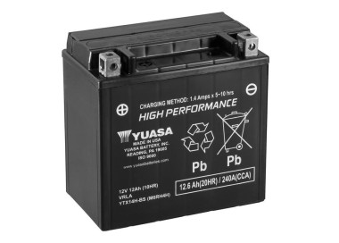 Batería para motocicleta Yuasa MF 12,6Ah 240A CP YTX14H-BS