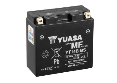 Batería para motocicleta Yuasa MF 12,6Ah 210A CP YT14B-BS