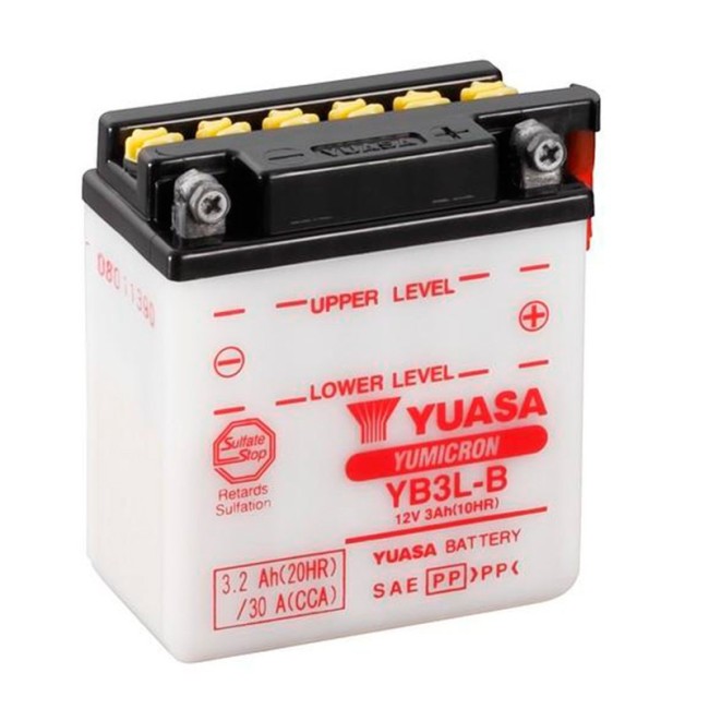 BATERIA YUASA YB3L-B ACIDO INCLUIDO