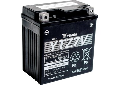 Batería para motocicleta Yuasa MF 6,3Ah 105A WC YTZ7V