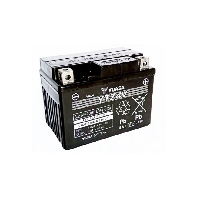 Batería para motocicleta Yuasa MF 3,2Ah 64A CP YTZ4V