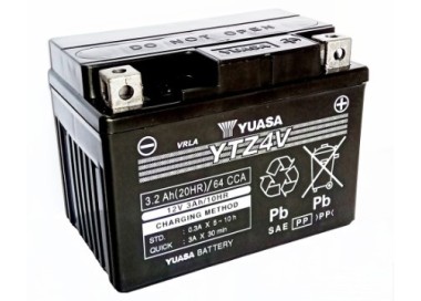 Batería para motocicleta Yuasa MF 3,2Ah 64A CP YTZ4V