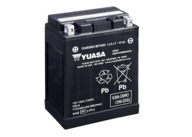 Batería para motocicleta Yuasa MF 12,6Ah 210A CP YTX14AH-BS
