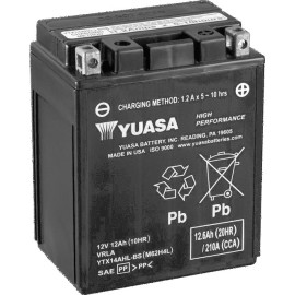 Batería para motocicleta Yuasa MF 12,6Ah 210A CP YTX14AHL-BS